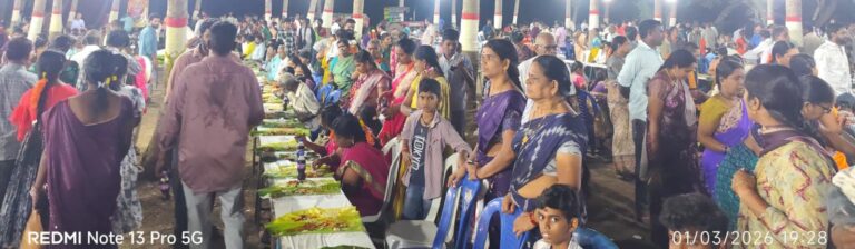 మూలస్థానేశ్వరి అమ్మవారి అఖండ అన్న సమారాధన.