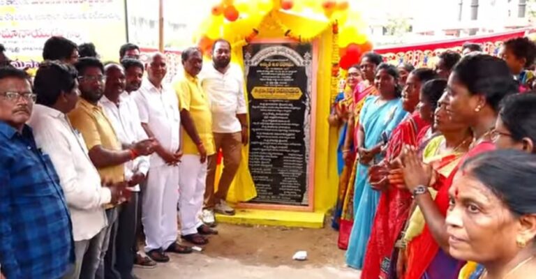 అభివృద్ధి పనులకు మంత్రి నిమ్మల శంకుస్థాపనలు.