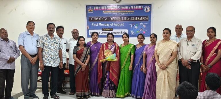 చాంబర్స్ కళాశాలలో  అంతర్జాతీయ వాణిజ్య దినోత్సవం.